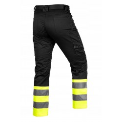 NEO SPODNIE OSTRZEGAWCZE, CZARNO-ŻÓŁTE, TWILL, R. XXL/56 240G/M2 81-795-XXL