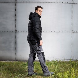 NEO SPODNIE ROBOCZE MIX&MATCH CE ODBŁASKOWE SZARO-CZARNE 81-351-2 L