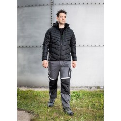 NEO SPODNIE ROBOCZE MIX&MATCH CE ODBŁASKOWE SZARO-CZARNE 81-351-2 XXXL