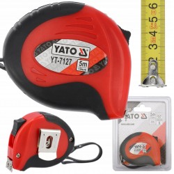 YATO MIARA ZWIJANA 5M X 19MM STALOWA ABS GUMA NYLON Z MAGNESEM YT-7127