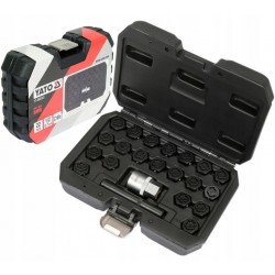 YATO ZESTAW NASADEK DO ŚRUB ZABEZPIECZAJĄCYCH BMW 22 ELEMENTY YT-060303