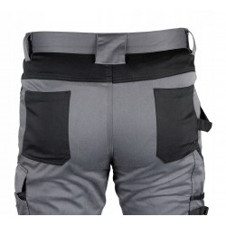 NEO SPODNIE ROBOCZE MIX&MATCH CE ODBŁASKOWE SZARO-CZARNE 81-351-2 L