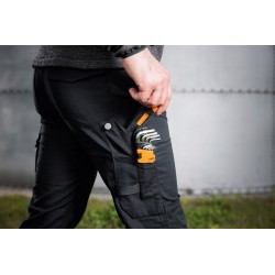 NEO SPODNIE ROBOCZE MIX&MATCH CANVAS CZARNE ROZ.M/50 280 g/m2 81-287-2-M