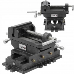 YATO IMADŁO MASZYNOWE KRZYŻOWE 100mm ŻELIWNE DWUOSIOWE YT-65075