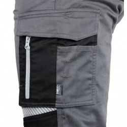 NEO SPODNIE ROBOCZE MIX&MATCH CE ODBŁASKOWE SZARO-CZARNE 81-351-2 XXXL