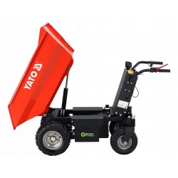 YATO ELEKTRYCZNE WOZIDŁO TACZKA 500kg SILNIK 48V 32AH, 1000W WYWROTKA