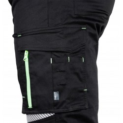 NEO SPODNIE ROBOCZE MIX&MATCH CE ODBŁASKOWE WARSZTATOWE CZARNE 81-351-1 XS