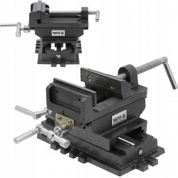 YATO IMADŁO MASZYNOWE KRZYŻOWE 100mm ŻELIWNE DWUOSIOWE YT-65075