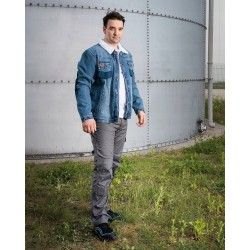 NEO SPODNIE ROBOCZE MIX&MATCH CANVAS SZARE L/52 280 g/m2 81-287-3-L