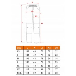 NEO SPODNIE OSTRZEGAWCZE, CZARNO-ŻÓŁTE, TWILL, ROZM. S/48 240G/M2 81-795-S