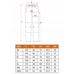 NEO SPODNIE ROBOCZE MIX&MATCH CANVAS CZARNE ROZ.M/50 280 g/m2 81-287-2-M