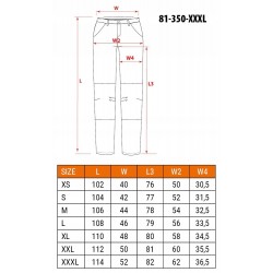 NEO SPODNIE ROBOCZE MIX&MATCH CANVAS WZMOCNIENIA ZIELONE MORO 81-350-1 XS