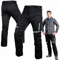 NEO SPODNIE ROBOCZE MIX&MATCH CE ODBŁASKOWE WARSZTATOWE CZARNE 81-351-1 XS