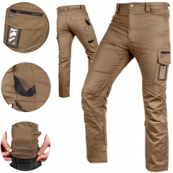 NEO SPODNIE ROBOCZE MIX&MATCH CANVAS BRĄZOWE ROZM XS/46 280G/M2 81-287-1-XS