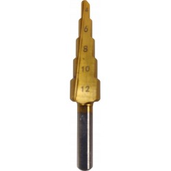 SILVER WIERTŁA STOŻKOWE STOPNIOWE 4-39 MM TYTANOWE 4 szt. ETUI S0320/H