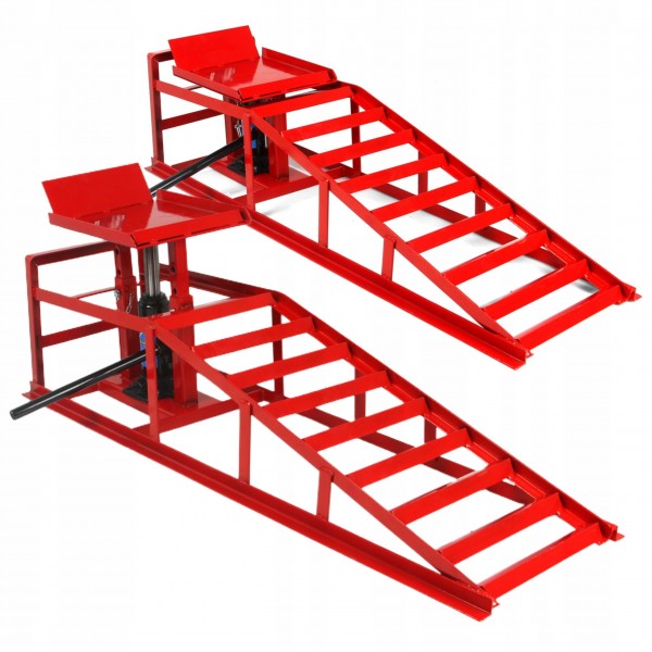 2X NAJAZD PODJAZD RAMPA NAJAZDOWA Z PODNOŚNIKIEM 5T 23-34cm 2 SZT. M80097 2X NAJAZD PODJAZD RAMPA NAJAZDOWA Z PODNOŚNIKIEM 5T 23-34cm 2 SZT. M80097