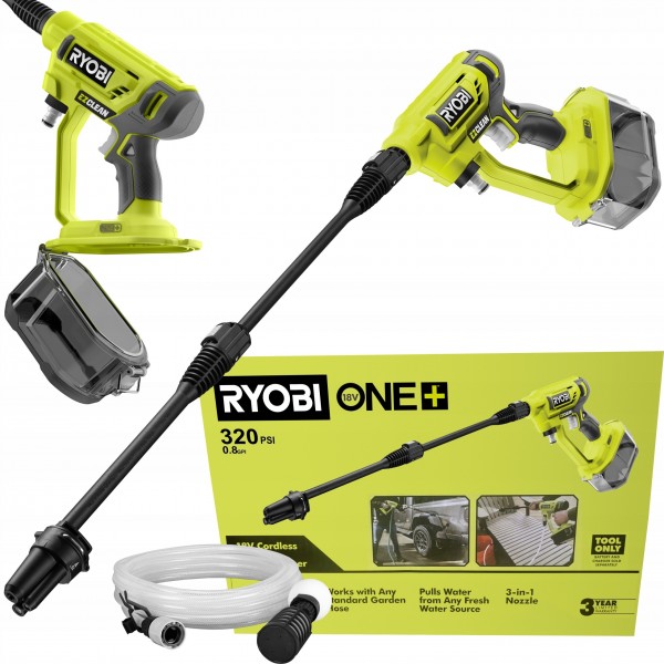 RYOBI AKUMULATOROWA MYJKA ciśnieniowa PISTOLET RY18PW22A 22BAR LANCA WĄŻ 6m RYOBI AKUMULATOROWA MYJKA ciśnieniowa PISTOLET RY18PW22A 22BAR LANCA WĄŻ 6m