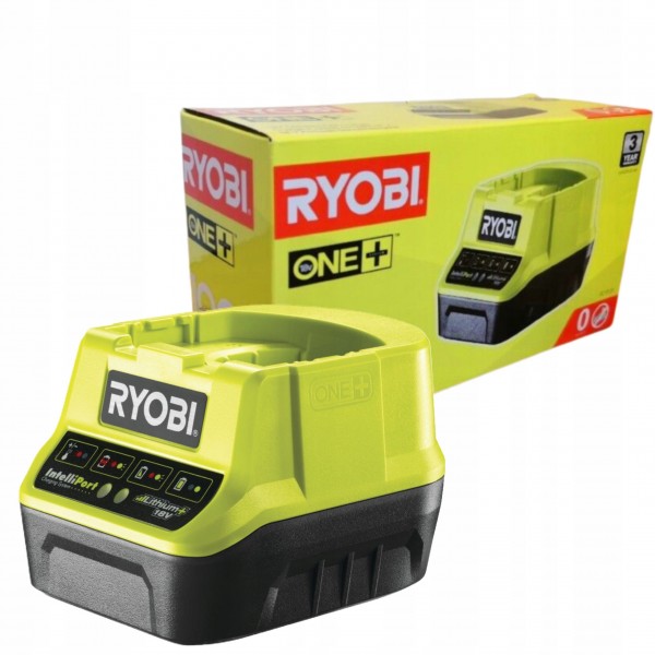RYOBI ORYGINALNA ŁADOWARKA DO NARZĘDZI AKUMUATORÓW BATERIA 18V 2A RC18120 RYOBI ORYGINALNA ŁADOWARKA DO NARZĘDZI AKUMUATORÓW BATERIA 18V 2A RC18120