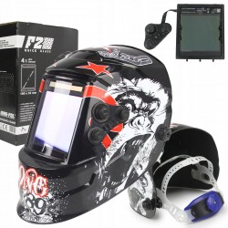 MASKA SPAWALNICZA PRZYŁBICA SAMOŚCIEMNIAJĄCA + FILTR F2 QUICK GLASS 5,3"