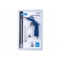 PISTOLET MAX DO PRZEDMUCHIWANIA Z KOŃCÓWKAMI 5EL. 1/4" 8 BAR GEKO G01174A