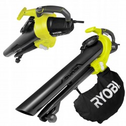 RYOBI ELEKTRYCZNA DMUCHAWA ODKURZACZ DO LIŚCI 3000W 375km/h 45l RBV3000CESV