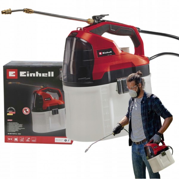 EINHELL OPRYSKIWACZ AKUMULATOROWY 18V CIŚNIENIOWY 7,5L GE-WS 18/75 LI Solo EINHELL OPRYSKIWACZ AKUMULATOROWY 18V CIŚNIENIOWY 7,5L GE-WS 18/75 LI Solo