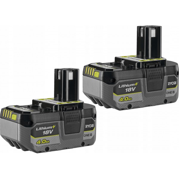 RYOBI 2x AKUMULATOR 18V 4,0Ah BATERIA LI-ION RB1840X DO ŁADOWARKI ONE+ RYOBI 2x AKUMULATOR 18V 4,0Ah BATERIA LI-ION RB1840X DO ŁADOWARKI ONE+