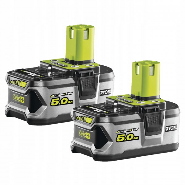 RYOBI 2x AKUMULATOR BATERIA Li-Ion 5Ah 18V DO SERII ONE+ RB18L50 . RYOBI 2x AKUMULATOR BATERIA Li-Ion 5Ah 18V DO SERII ONE+ RB18L50 .