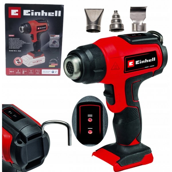 EINHELL AKUMULATOROWA OPALARKA TE-HA 18 Li Solo 18V 350-550C LEC + 3 DYSZE EINHELL AKUMULATOROWA OPALARKA TE-HA 18 Li Solo 18V 350-550C LEC + 3 DYSZE