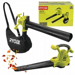 RYOBI DMUCHAWA OGRODOWA ODKURZACZ ELEKTRYCZNY DO LIŚCI 3000W RBV3000CSV