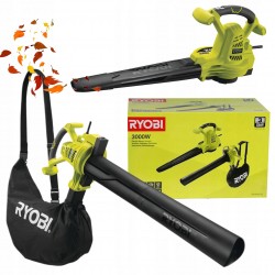 RYOBI DMUCHAWA OGRODOWA ODKURZACZ ELEKTRYCZNY DO LIŚCI 3000W RBV3000CSV