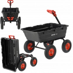 YATO WÓZEK OGRODOWY TRANSPORTOWY Z WYWROTKĄ XXL 550kg KOŁA 13" YT-86961