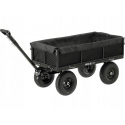 YATO WÓZEK OGRODOW XL 450KG PRZYCZEPKA Z POKROWCEM POMPOWANE KOŁA 13" 86970