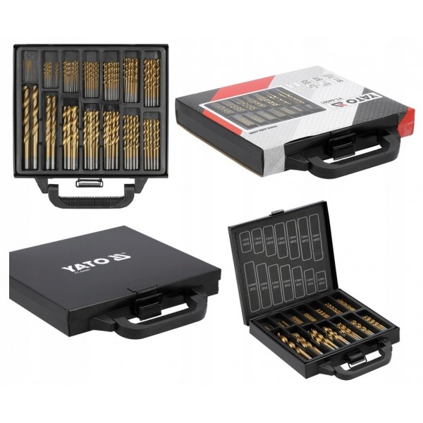 YATO ZESTAW WIERTEŁ WIERTŁA HSS DO METALU 1-10mm 99 SZTUK WALIZKA YT-44591 YATO ZESTAW WIERTEŁ WIERTŁA HSS DO METALU 1-10mm 99 SZTUK WALIZKA YT-44591