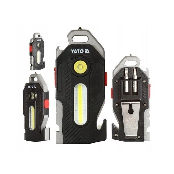 YATO LATARKA 6W1 400LM WYBIJAK NOŻYK WKRĘTAK OTWIERACZ USB IPX4 YT- 085609 YATO LATARKA 6W1 400LM WYBIJAK NOŻYK WKRĘTAK OTWIERACZ USB IPX4 YT- 085609