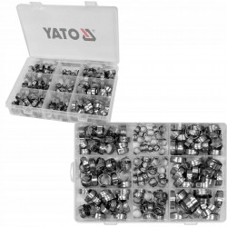 YATO ZESTAW OBEJM ZACISKOWYCH Z UCHEM 170 SZTUK STAL NIERDZEWNA YT-067842