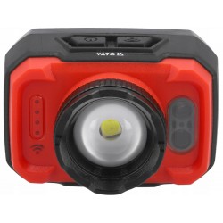YATO LATARKA CZOŁOWA CZOŁÓWKA 5W 600LM AKUMULATOROWA Z CZUJKĄ RUCHU 085941