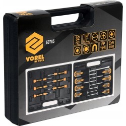 VOREL ZESTAW WKRĘTAKÓW 32EL CRV 6150 UNIWERSALNY MAGNETYCZNY TORX PŁASKI