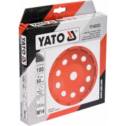 YATO TARCZA SZLIFIERSKA DIAMENTOWA 180MM M14 DO SZLIFOWANIA BETONU YT-60323