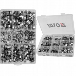YATO ZESTAW OBEJM ZACISKOWYCH Z UCHEM 170 SZTUK STAL NIERDZEWNA YT-067842