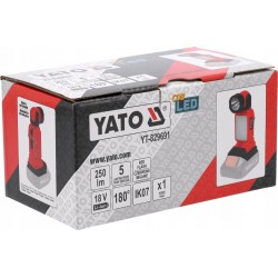 YATO LATARKA AKUMUL 18V 2w1 LED 250LM BODY IP20 RUCHOMA GŁOWICA YT-829691