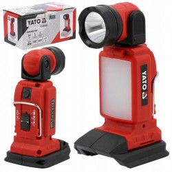 YATO LATARKA AKUMUL 18V 2w1 LED 250LM BODY IP20 RUCHOMA GŁOWICA YT-829691