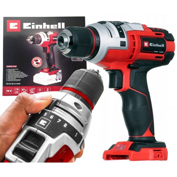 EINHELL AKUMULATOROWA WKRĘTARKA WIERTARKO-WKRĘTARKA TE-CD 18 Li E-Solo 18V EINHELL AKUMULATOROWA WKRĘTARKA WIERTARKO-WKRĘTARKA TE-CD 18 Li E-Solo 18V