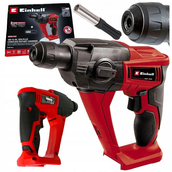 EINHELL AKUMULATOROWY MŁOT UDAROWY MŁOTOWIERTARKA TE-HD 18 18V SDS+ 1,2J EINHELL AKUMULATOROWY MŁOT UDAROWY MŁOTOWIERTARKA TE-HD 18 18V SDS+ 1,2J