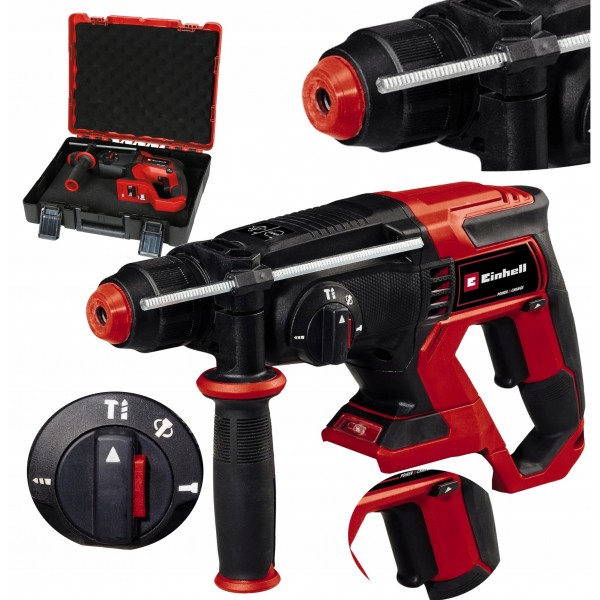 EINHELL AKUMULATOROWA MŁOTOWIERTARKA UDAROWA MŁOT TE-HD 18/20 SDS+ 18V EINHELL AKUMULATOROWA MŁOTOWIERTARKA UDAROWA MŁOT TE-HD 18/20 SDS+ 18V