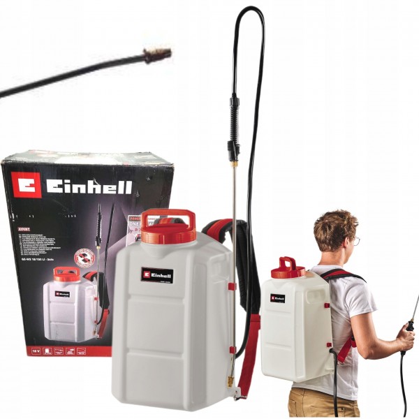 EINHELL OPRYSKIWACZ AKUMULATOROWY OGRODOWY 18V PLECAKOWY 15L GE-WS 18/150 EINHELL OPRYSKIWACZ AKUMULATOROWY OGRODOWY 18V PLECAKOWY 15L GE-WS 18/150