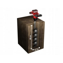 EINHELL WIERTNICA GLEBOWA ŚWIDER AKU 18V 80x15cm BEZSZCZOT GP-EA 18/150 Li