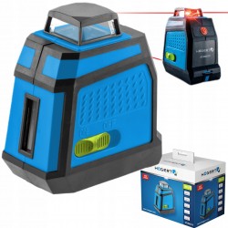 HOGERT POZIOMNICA LASEROWA CZERWONA 30M 3D IP54 ETUI HT4M072