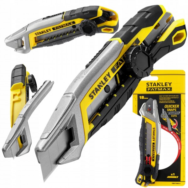 STANLEY NÓŻ ZINTEGROWANY SYSTEM OSTRZA BLOK ŚRUBOWA 18MM FATMAX FMHT10592 STANLEY NÓŻ ZINTEGROWANY SYSTEM OSTRZA BLOK ŚRUBOWA 18MM FATMAX FMHT10592