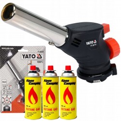 YATO PALNIK GAZOWY YT-36710 LUTOWNICA LUTLAMPA TURBO Z PIEZO 360 +3 GAZY